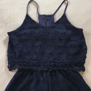 Romper with open back